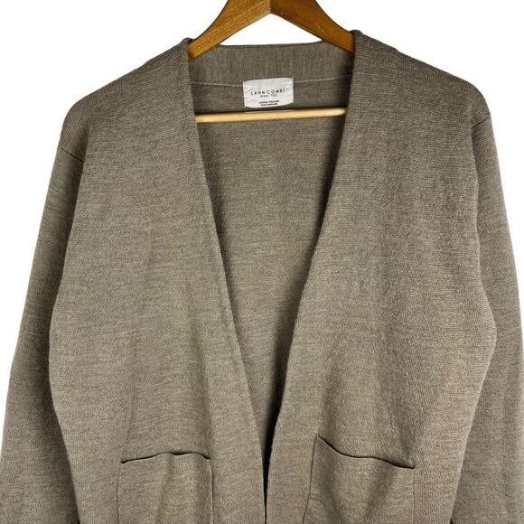 Journal Standard Womens Lahn Combi Wool Tec Open Front Cardigan Sweater Sz M - Picture 2 of 5